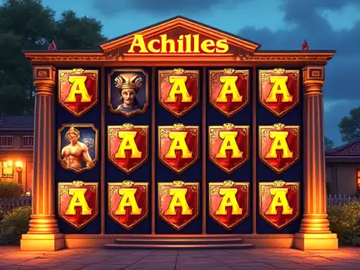 Achilles Deluxe pokie artwork at Yabby Casino